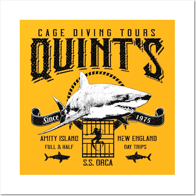 Quint's Cage Diving Tours Lts Wall Art by Alema Art